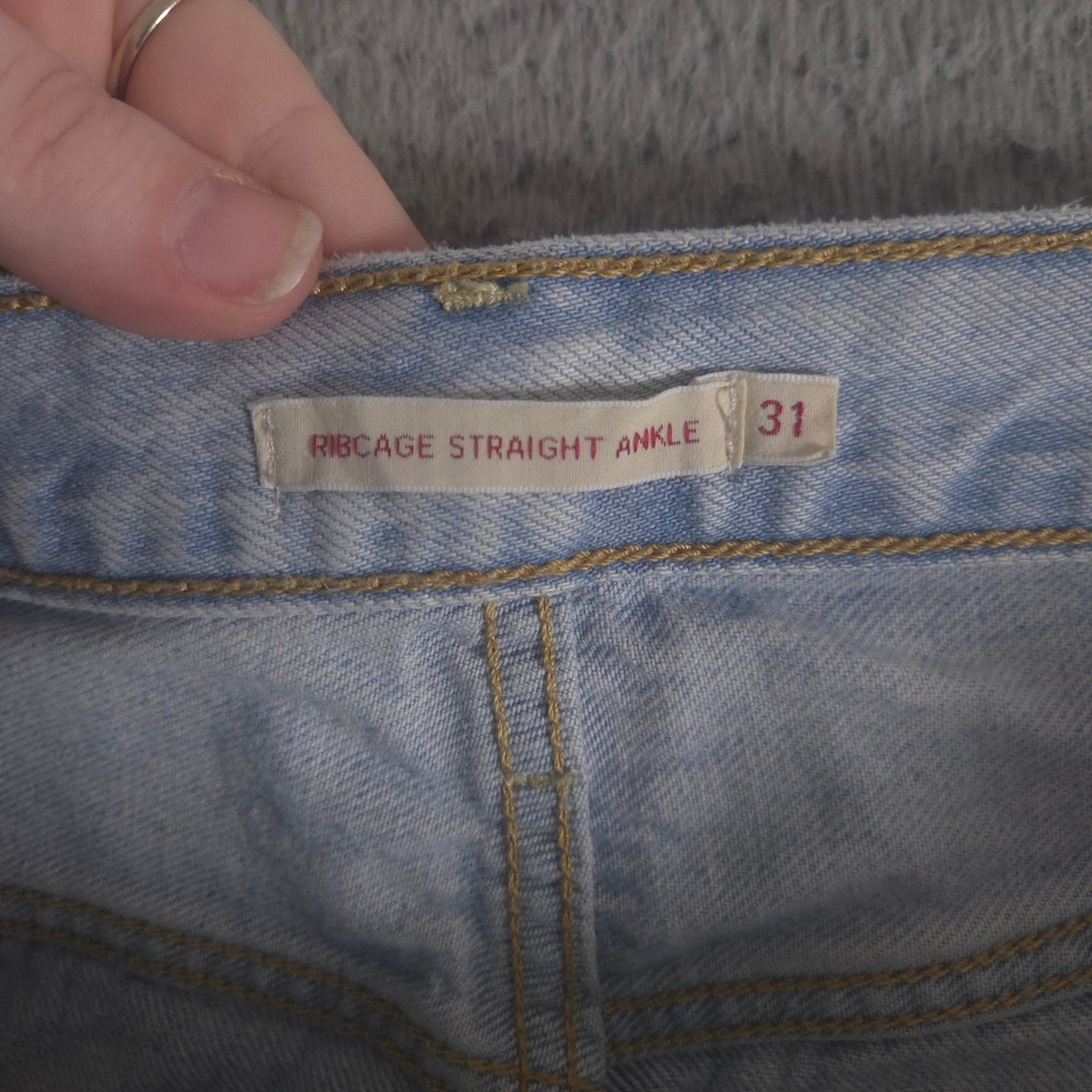 Light Blue Straight Leg Women’s Jeans - Picture 7 of 13